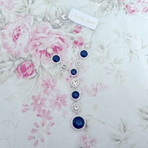 Blue and silver necklace